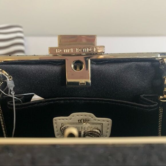 Henri Bendel Party Box Glitter Clutch - Black - Picture 4 of 10